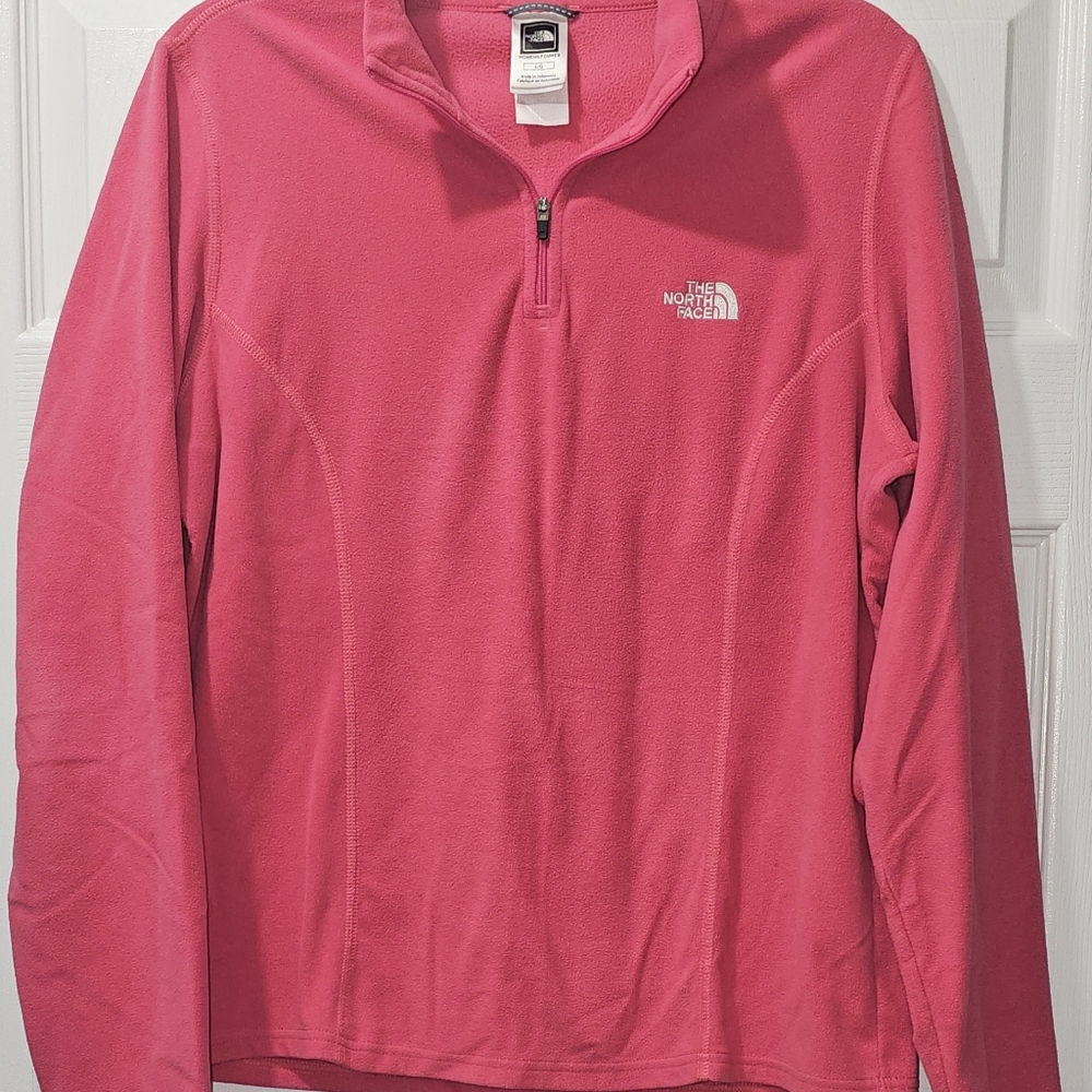Women's The North Face 1/4 zip Pink Fleece